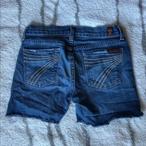 7 For All Mankind Dojo Cutoff Shorts sz 25